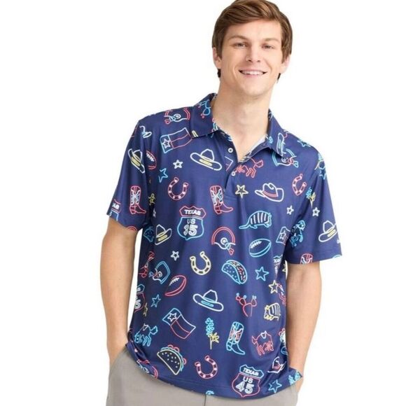 Men’s Chubbies Texas Polo Size Medium NWT - Picture 1 of 5